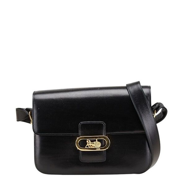 Celine Carriage Hardware Leather Shoulder Bag - Picture 1 of 10